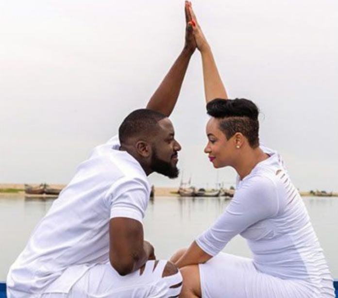 Elikem shares romantic time with Pokello on a boat with the description 