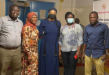 Actress, Habiba Sinare’s foundation aids Tamale Teaching Hospital’s NICU with a Polytank