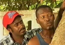 Zimran Clottey as Aluta and Adjetey Anang as Pusher in 'Things We Do For Love'