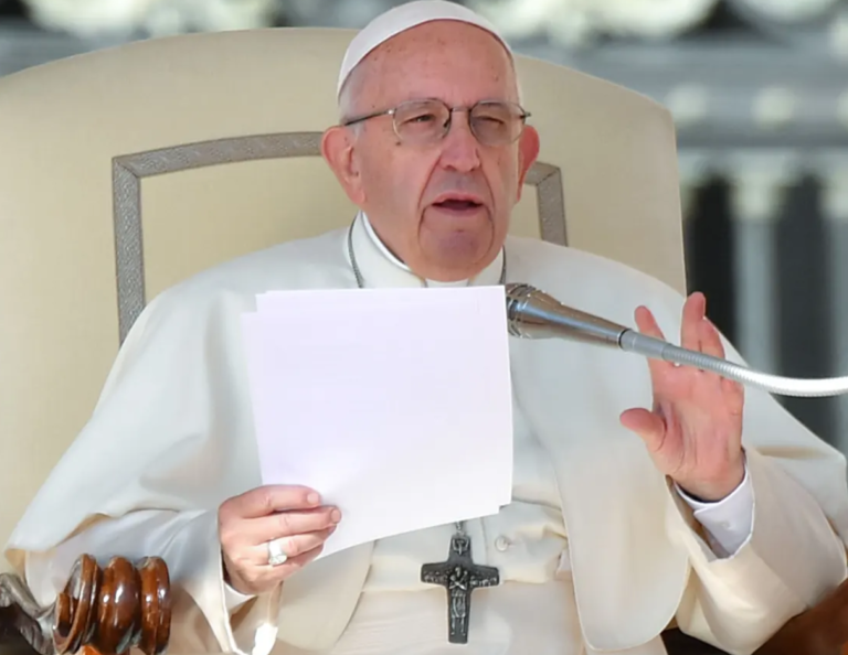 Envelope containing three bullets sent to Pope Francis