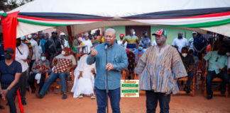 Mahama meets NDC supporters who lost livelihoods after accident in November