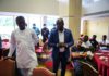 Sports Minister with GFA boss, Kurt Okraku