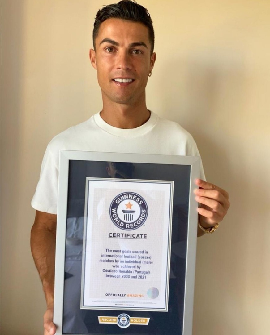 Ronaldo makes Guinness World Record with most Goals in International  Football - Adomonline.com