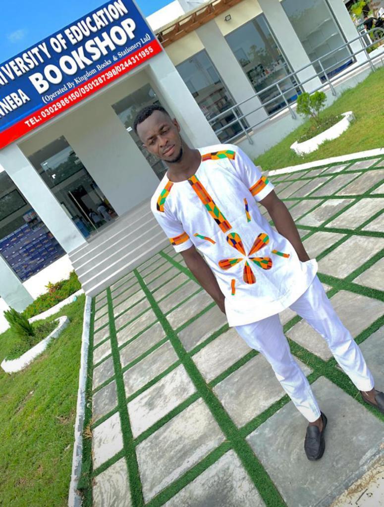 A level 400 UEW student fell heavily on his neck whiles celebrating his completion.