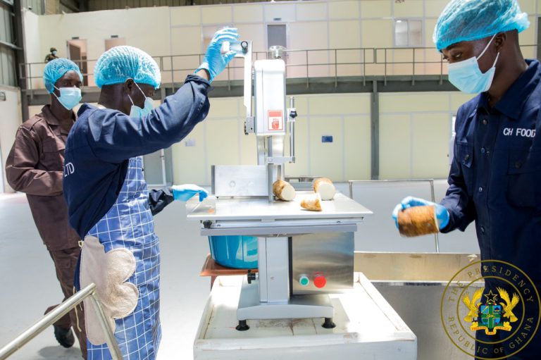 1D1F: Akufo-Addo commissions ¢10m yam and cassava processing factory at Krachi East