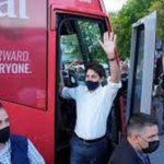 Canadian PM hit by stones on campaign trail