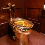 The fully-functioning solid gold toilet was installed at Blenheim Palace and worth nearly £5m | GETTY IMAGES