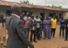 Parents of abducted school children of the Bethel Baptist High School wait for news on their children in Damishi Kaduna, Nigeria.