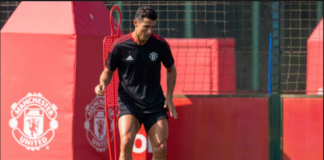 Ronaldo trains