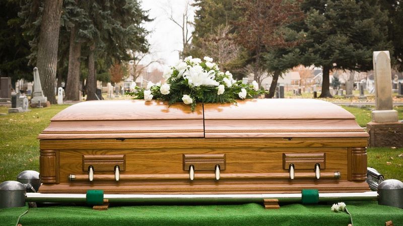 Shocking As Grieving Family Finds Stranger S Body In Funeral Casket 1 Coffin At A Cemetery Copy