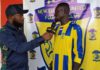 Asempa FM and Adom Head of Sports, Wallace with Kwadwo Nkansah