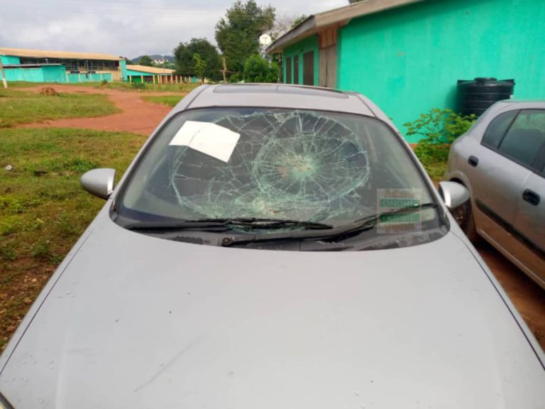 Final year student on the run after damaging invigilator’s car [Photos]