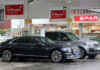 Cristiano Ronaldo’s Bentley was spotted at a Shell garage near his Manchester home (Picture: Eamonn and James Clarke)