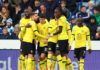 Chelsea players celebrate