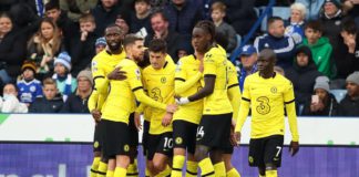 Chelsea players celebrate