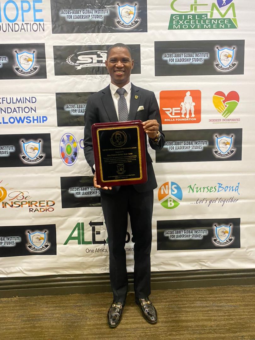 FrancisXavier Sosu receives Timothy Bowles Africa Human Rights Leadership Award