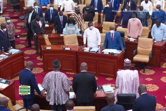 Minority and Majority in Ghana parliament