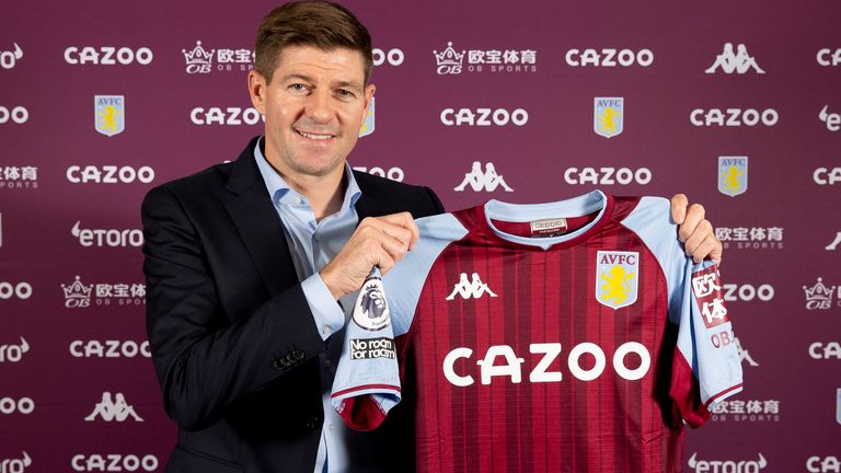 Steven Gerrard appointed as new Aston Villa manager