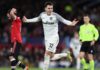 MANCHESTER, ENGLAND - DECEMBER 08: Fabian Rieder of BSC Young Boys celebrates after scoring their team's first goal during the UEFA Champions League group F match between Manchester United and BSC Young Boys at Old Trafford on December 08, 2021 in Manches Image credit: Getty Images