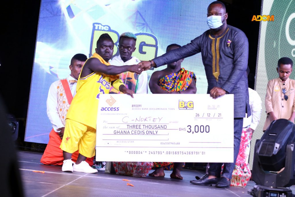 C-Nortey wins GHC 3,000 Cedis as 3rd runner-up of the competition 