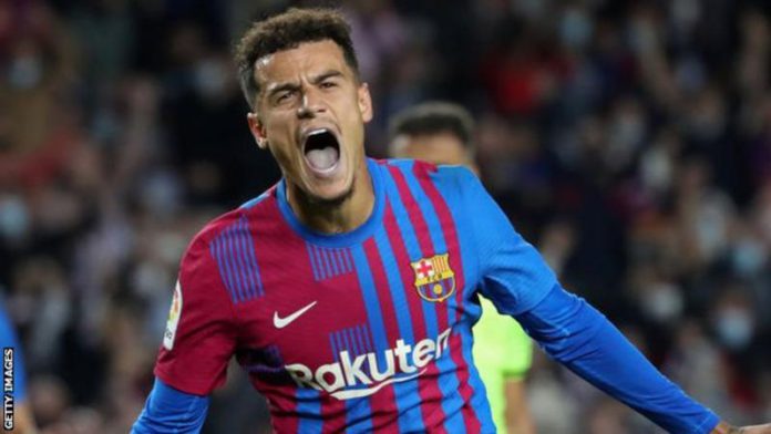 Philippe Coutinho has scored 26 goals in 106 appearances for Barcelona since joining them from Liverpool in January 2018