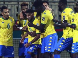 Jim Allevinah (number 11) netted for Gabon to give the Panthers a crucial point