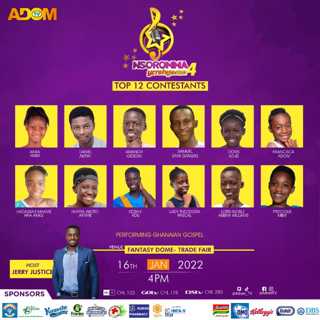 Nsoromma Season 4: Meet the top 12 contestants