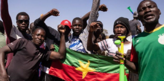 Some people in the capital, Ouagadougou, came out in support of the soldiers | Photo credit: AFP