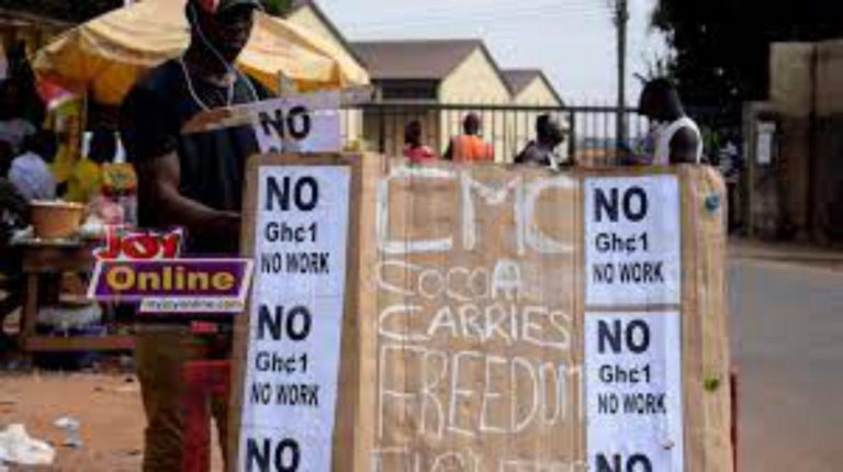 Striking cocoa carriers send SOS message to COCOBOD