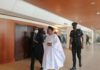 Speaker of Parliament, Alban Bagbin with First Deputy Speaker, Joseph Osei-Owusu walking into the Chamber on February 15, 2022.