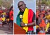 Photos of Professor Ransford Gyampo and Legon students. Source: @slayis@everywhere