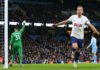 Kane celebrates against Man City