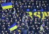 Dinamo Zagreb supporters showed their support for Ukraine