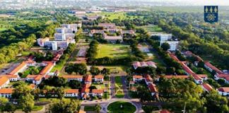 An aerial view of the University of Ghana