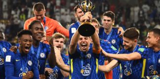Azpilicueta lifts the Club World Cup trophy Image credit: Getty Images