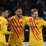 Barcelona players celebrate