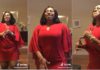 Collage of Adwoa Safo dancing in one of her viral Tiktok videos