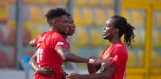 Asante Kotoko players celebrate