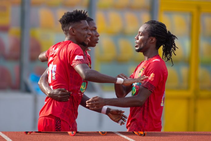 Asante Kotoko players celebrate