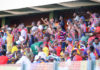 Fans at stadium