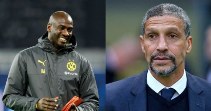 Otto Addo [L] and Chris Hughton [R]