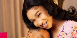 Tonto Dikeh and her son Andre (Credit: Instagram/@tontolet)