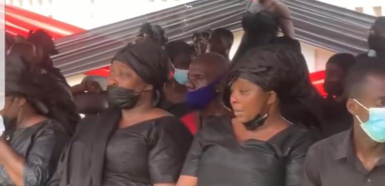 Sad scenes at Gloria Sarfo’s mother’s one-week celebration