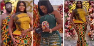 Kente. source: Instagram/@live_weddings_with Kwaku