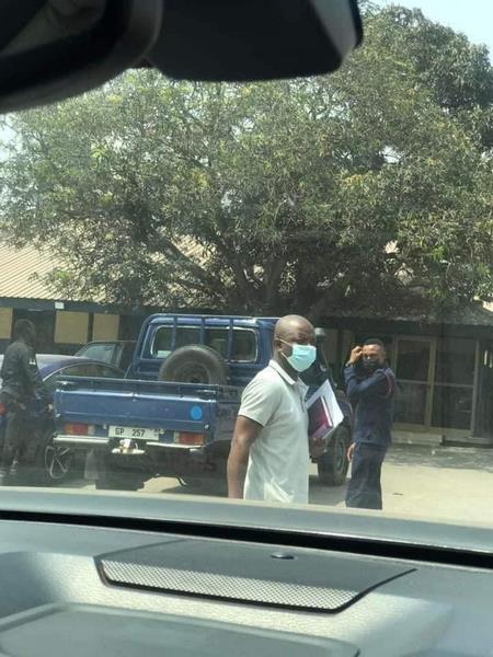 Abronye DC at accra police command (photo credit: Twitter)