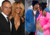 Rihanna’s father, Ronald Fenty (far left), told Page Six he is “ecstatic” about his daughter’s pregnancy and says she will be a good mom. WireImage; DIGGZY/Shutterstock