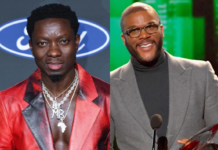 Michael Blackson and Tyler Perry | (photo credits (Getty Images) and (tylerperry.com)