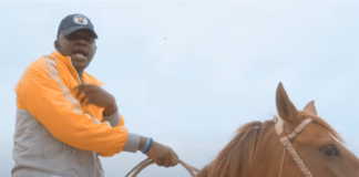 Medikal rides a horse in his "Ghost" music video
