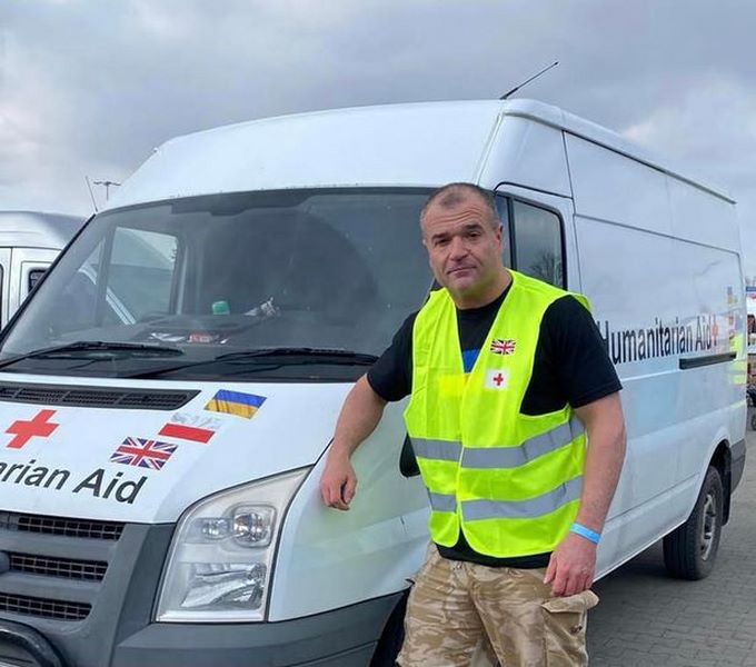 He ended up helping move families around the country over the past few days ( Image: Paul Kenwright)