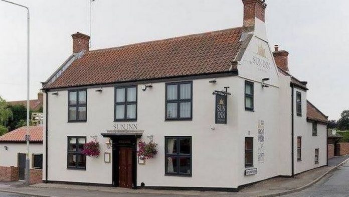 The family left the landlord to foot the bill for their Sunday lunch at the Sun Inn in Nottinghamshire (Image: Sun Inn)